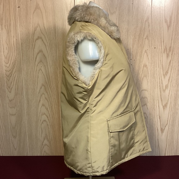 Vintage Woolrich Womens vest faux fur lined made in USA size Large - Picture 3 of 12